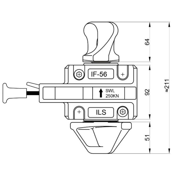 Twist lock semi-automatique pour conteneur